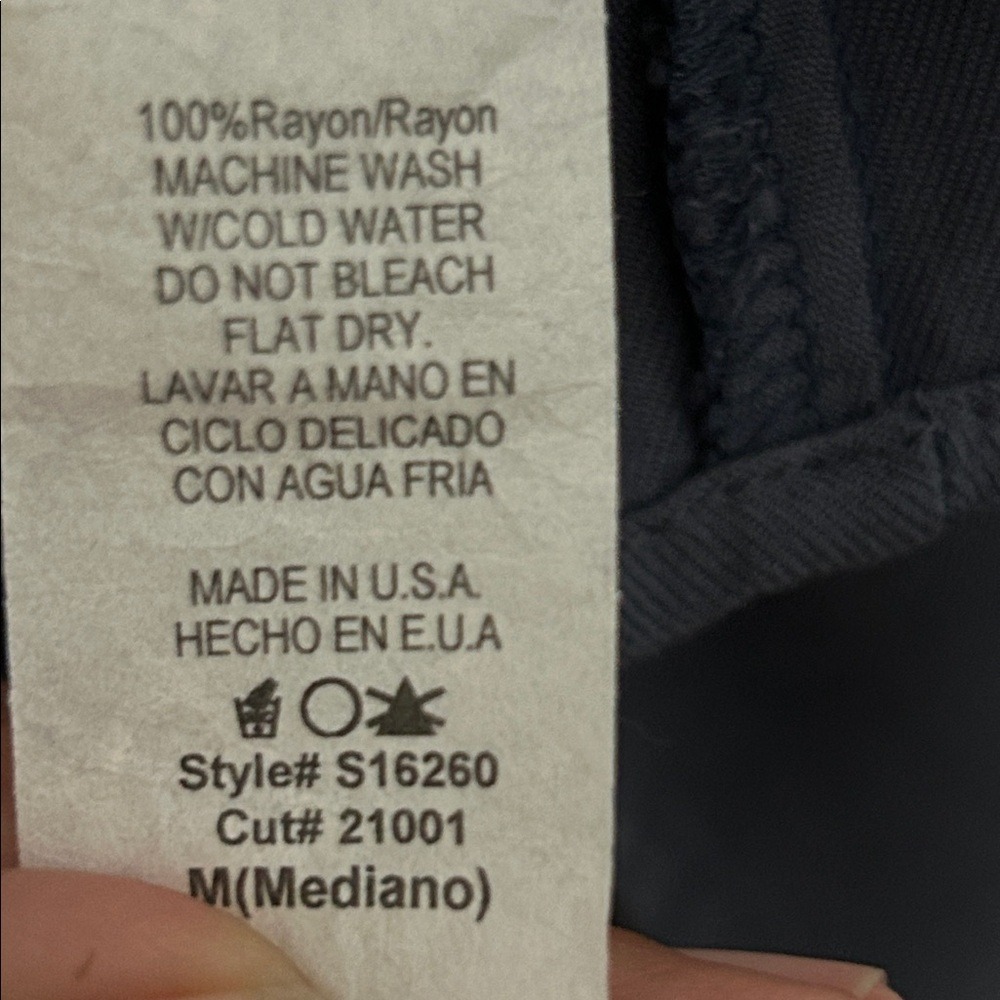 Final Touch Blue Lightweight Button Front Long A-… - image 8